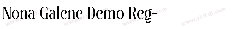 Nona Galene Demo Reg字体转换